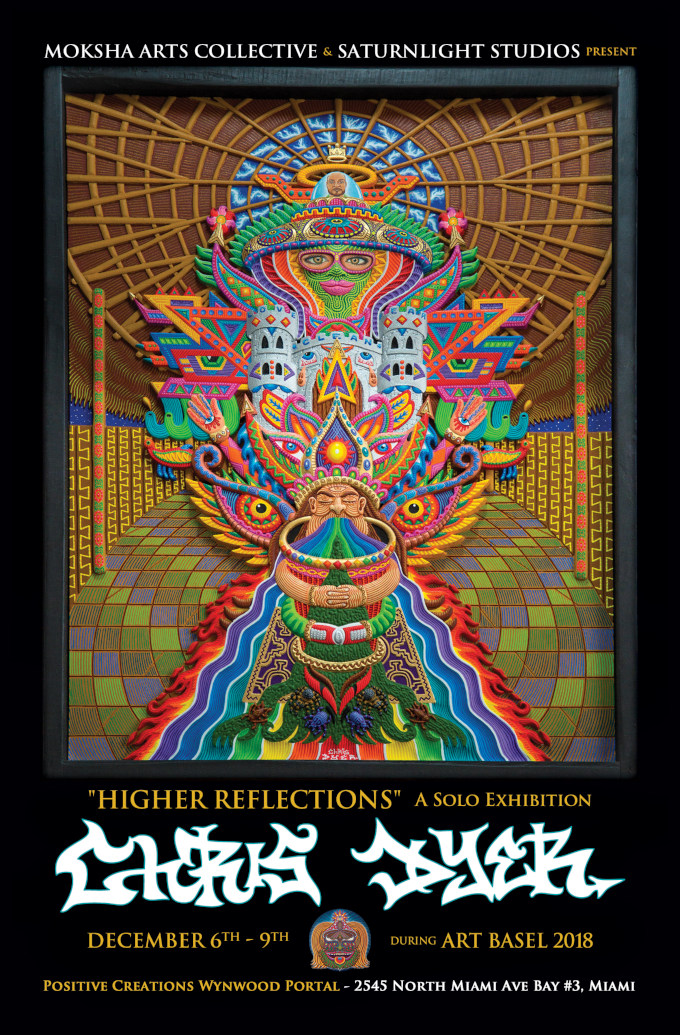 Moksha Arts Collective presents Chris Dyer "Higher Reflections" A Solo Exhibition - 12-8-2018